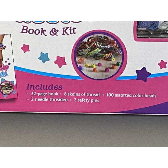Friendship Bracelet Making Kit With Book Beads Thread DIY Gift Mud Puddle Age 8+ - Picture 7 of 9